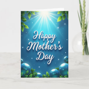 Luminous Mothers Day Illustration Card