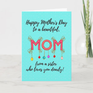 Luminous Mum Mothers Day Card