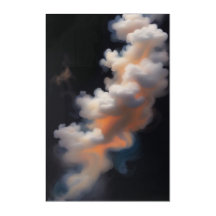 Luminous Mystical Smoke Modern Abstract