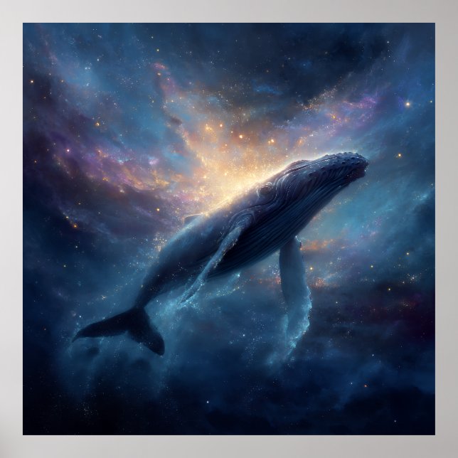 Luminous Nebula Humpback Poster (Front)