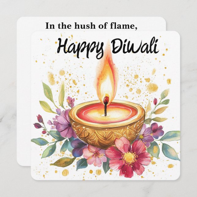 Luminous Offering Diwali  Holiday Card (Front/Back)
