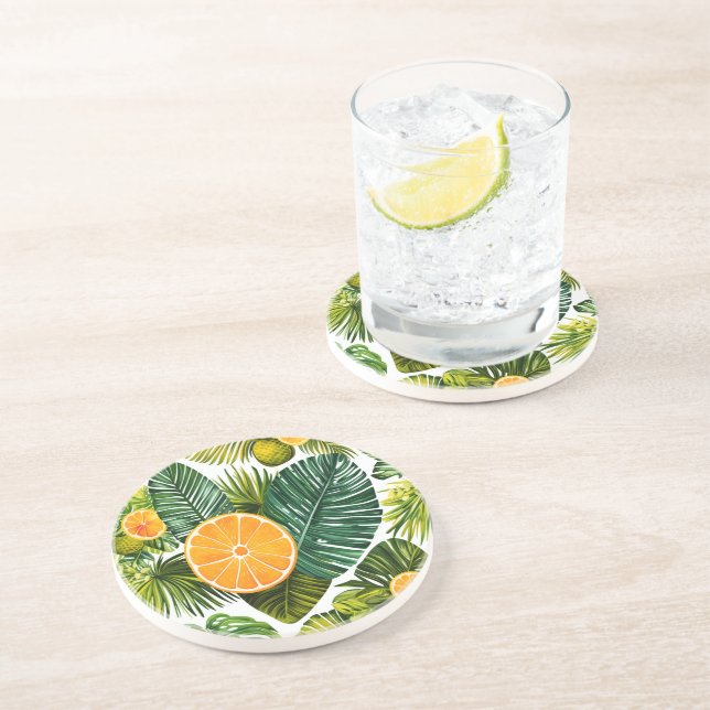 luminous orange garden melody coaster (Side)