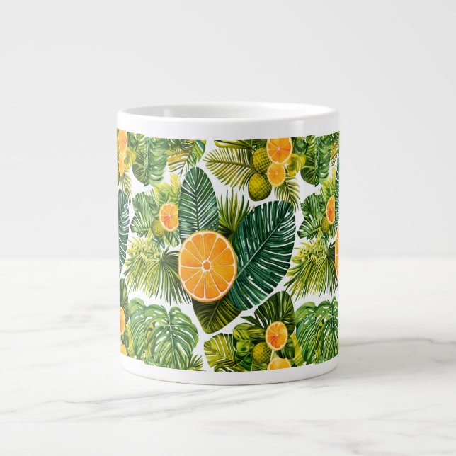 luminous orange garden melody large coffee mug (Front)