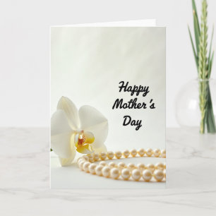 Luminous Orchid Beads Card