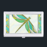Luminous Pastel Dragonfly by Vanna Lam Business Card Holder<br><div class="desc">Created by Vanna Lam this luminous dragonfly is painted in pastel colours. You may not find its like in nature,  but it is a stunning creation nonetheless. Order your print today!</div>
