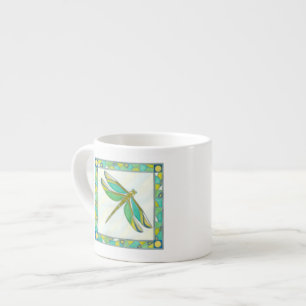 Luminous Pastel Dragonfly by Vanna Lam Espresso Cup