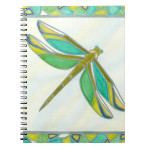 Luminous Pastel Dragonfly by Vanna Lam Notebook