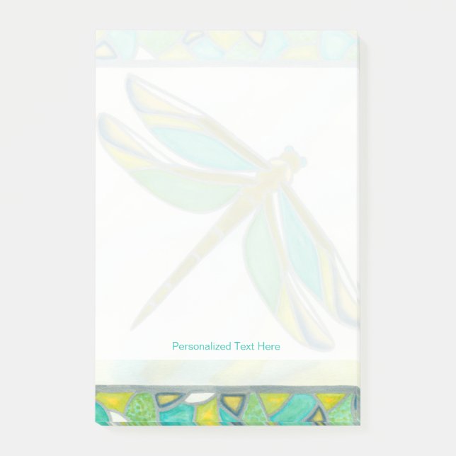 Luminous Pastel Dragonfly by Vanna Lam Post-it Notes (Front)