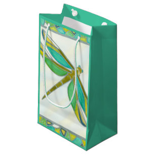 Luminous Pastel Dragonfly by Vanna Lam Small Gift Bag
