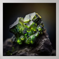 Luminous Peridot Gemstone, Close-Up