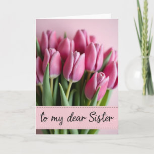 Luminous Pink Petals Day Card
