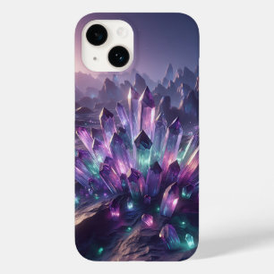 Luminous Purple Crystal Cluster Phone Case - Magic