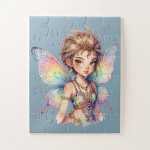 Luminous Rainbow Guardian fairy Jigsaw Puzzle