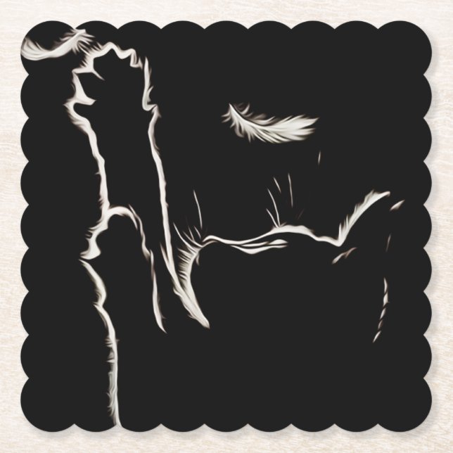 Luminous reflection paper coaster (Front)