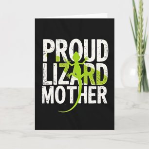 Luminous Reptile Mothers Day Card