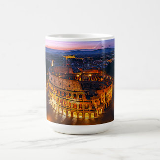 Luminous Roman Colosseum Nightscape Coffee Mug