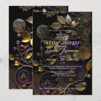 Luminous Sanctuary | Botanical Gemstone Abstract