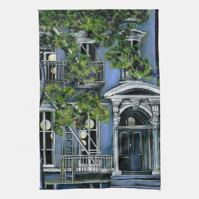 Luminous Spheres from Within Tea Towel (Vertical)