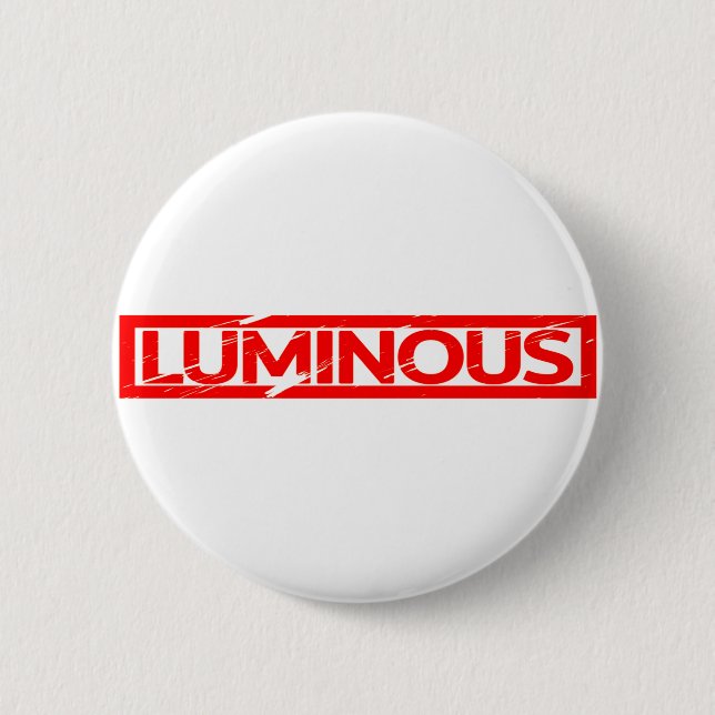 Luminous Stamp 6 Cm Round Badge (Front)