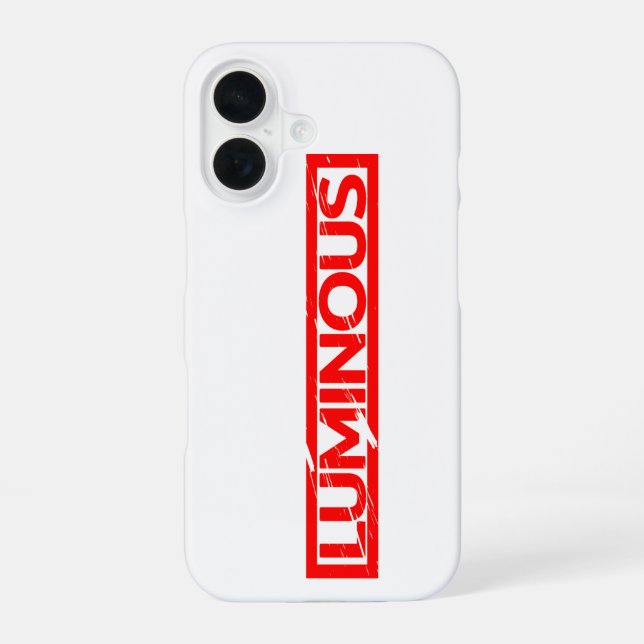 Luminous Stamp iPhone 16 Case (Back)