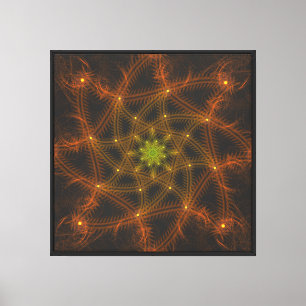 Luminous Star Core Canvas Print