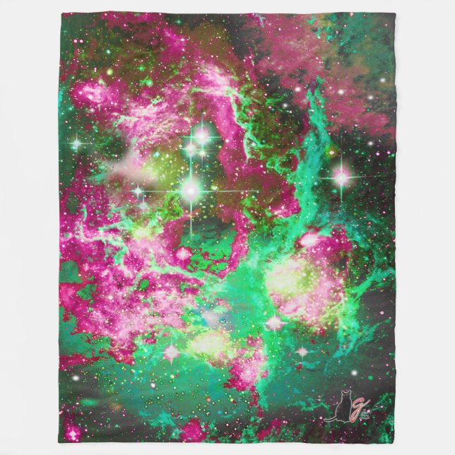 Luminous Star Field Fleece Blanket (Front)
