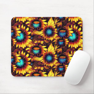 Luminous Sunflowers Mouse Pad