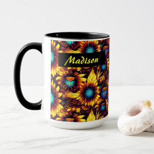 Luminous Sunflowers Mug