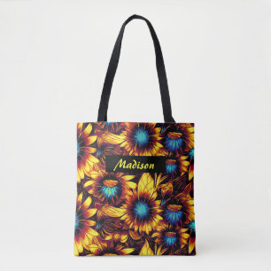 Luminous Sunflowers Tote Bag