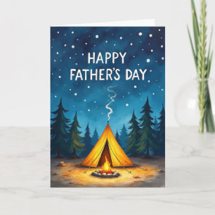 Luminous Tent Fathers Day Card