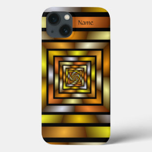 Luminous Tunnel Colourful Graphic Fractal Art Name iPhone 13 Case