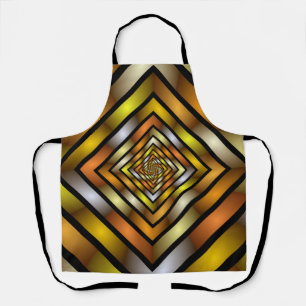Luminous Tunnel Colourful Trippy Fractal Graphic Apron
