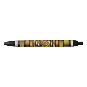 Luminous Tunnel Colourful Trippy Fractal Graphic Black Ink Pen