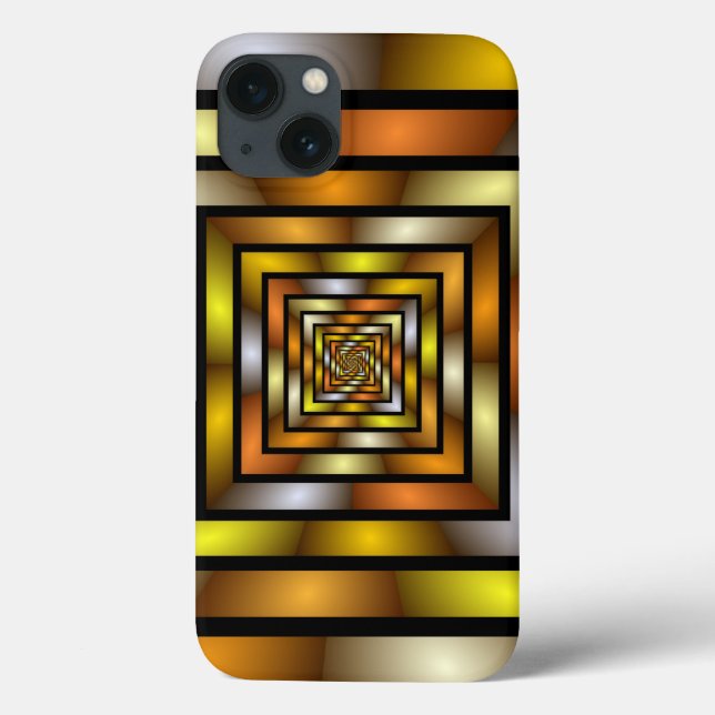 Luminous Tunnel Colourful Trippy Fractal Graphic Case-Mate iPhone Case (Back)