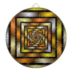 Luminous Tunnel Colourful Trippy Fractal Graphic Dartboard
