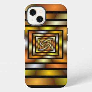 Luminous Tunnel Colourful Trippy Fractal Graphic iPhone Case