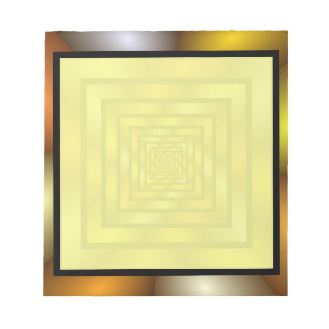 Luminous Tunnel Colourful Trippy Fractal Graphic Notepad (Front)