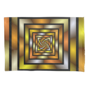 Luminous Tunnel Colourful Trippy Fractal Graphic Pillowcase