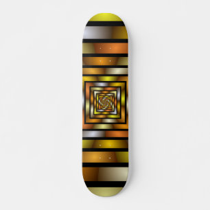 Luminous Tunnel Colourful Trippy Fractal Graphic Skateboard