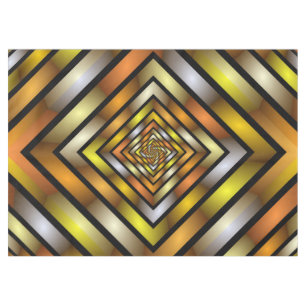 Luminous Tunnel Colourful Trippy Fractal Graphic Tablecloth