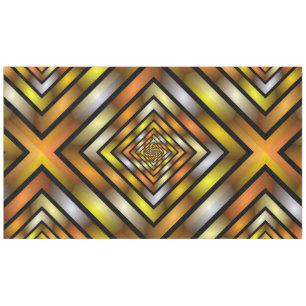 Luminous Tunnel Colourful Trippy Fractal Graphic Tablecloth