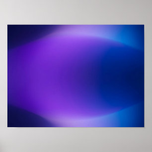 Luminous Violet Blue Gradient Abstract Poster