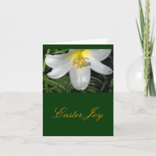 Luminous White Lily /Easter Joy Holiday Card