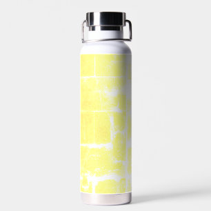 Luminous Yellow Marble Stainless Steel Bottle
