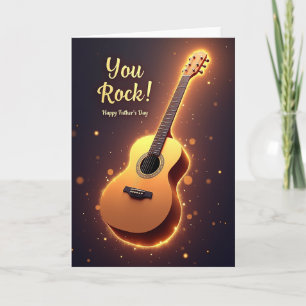 Luminous You Rock Fathers Day Card