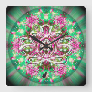 Luminous Zen Lotus Clock