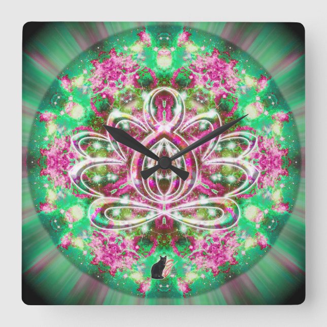 Luminous Zen Lotus Clock (Front)
