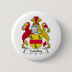 Lumley Family Crest 6 Cm Round Badge