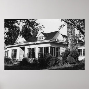 Lummi Island, WA - View Loganita Lodge Photograp Poster