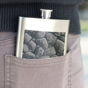 Lump Of Coal classic stainless steel flask
